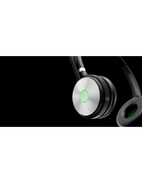 WH62 Dual Teams Sistema de audioconferencia personal Inalámbrico Diadema Oficina/Centro de llamadas MicroUSB Base de carga Negr