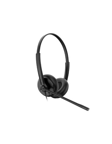 YHS34 Auriculares Alámbrico Diadema Llamadas/Música Negro