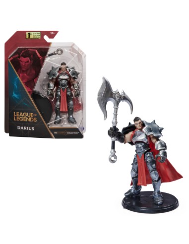 League of Legends League of Legends, figura coleccionable de Darius de 10,2 cm con detalles de gran calidad y un accesorio de ha