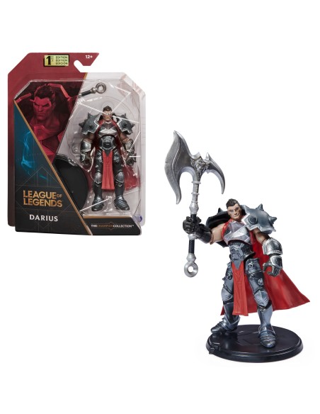 League of Legends League of Legends, figura coleccionable de Darius de 10,2 cm con detalles de gran calidad y un accesorio de ha
