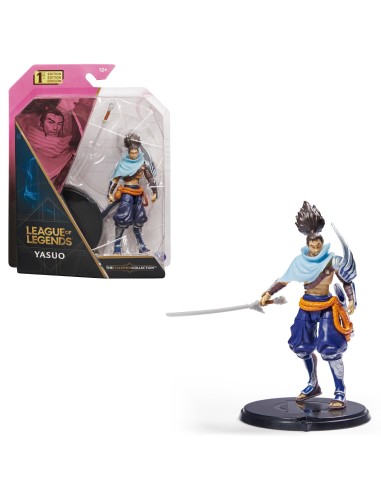 League of Legends League of Legends, figura coleccionable de Yasuo de 10,2 cm con detalles de gran calidad y un accesorio de esp