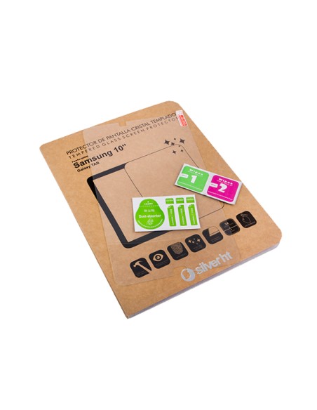 Protector de pantalla de cristal templado para Samsung TAB 10.1'' Silver ht