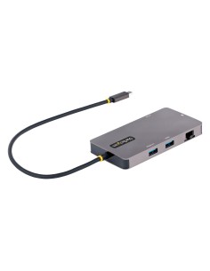 Adaptador Multipuertos USB C 2x HDMI 4K 60Hz, Hub USB-A 3.1 2Pt 5Gbps, PD 100W, GbE, SD/MicroSD, Cable de 30cm, Docking Station 2