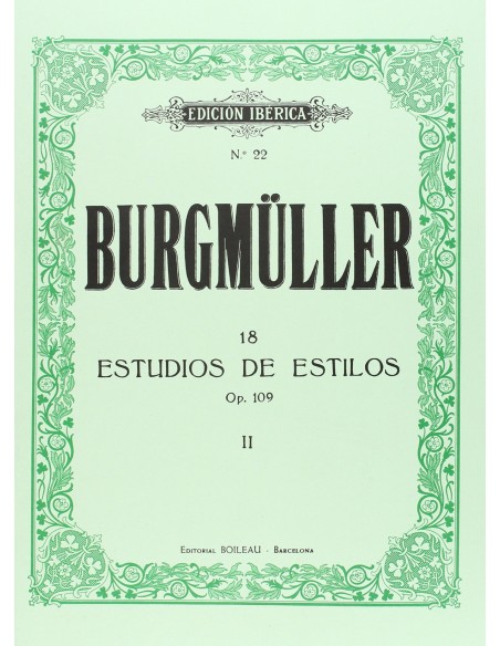 18 estudios de estilo op109