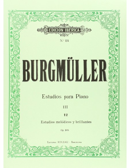 12 estudios melodicos y brillantes op105