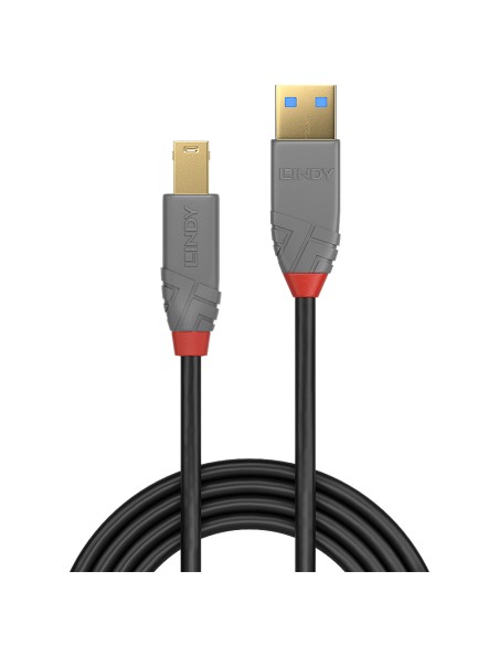 36742 cable USB 2 m USB 3.2 Gen 1 (3.1 Gen 1) USB A USB B Negro, Gris