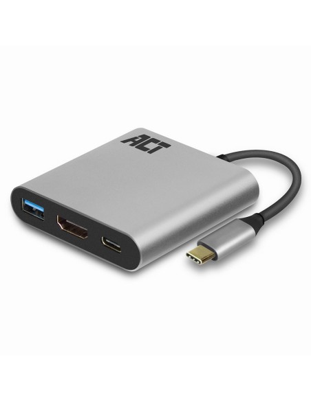 AC7022 Adaptador gráfico USB 4096 x 2160 Pixeles Gris