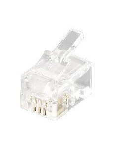 121111 conector RJ-11 (4P4C) Transparente