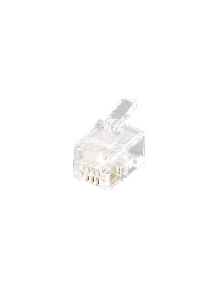 121111 conector RJ-11 (4P4C) Transparente 121111 conector RJ-11 (4P4C) Transparente