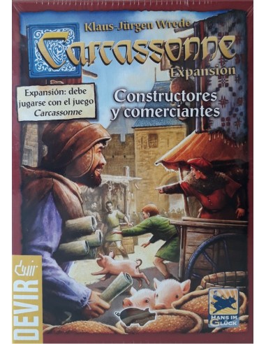BGCARCO juego de tablero Carcassonne 40 min Board game expansion Estrategia
