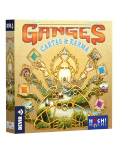 BGGANCAPS juego de tablero Ganges Cartas y Karma 30 min Juego De Cartas Estrategia