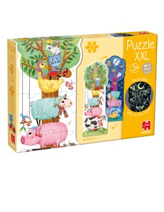  PUZZLE XXL GRANJA DIA Y NOCHE REVERSIBLE 