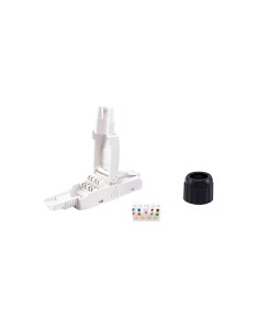 121161 conector RJ-45 Negro, Blanco 2