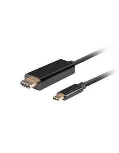 CA-CMHD-10CU-0005-BK adaptador de cable de vídeo 0,5 m USB Tipo C HDMI Negro