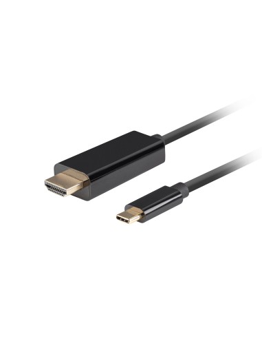 CA-CMHD-10CU-0005-BK adaptador de cable de vídeo 0,5 m USB Tipo C HDMI Negro