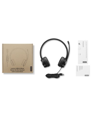 4XD1K18260 auricular y casco Auriculares Alámbrico Diadema Música/uso diario USB tipo A Negro