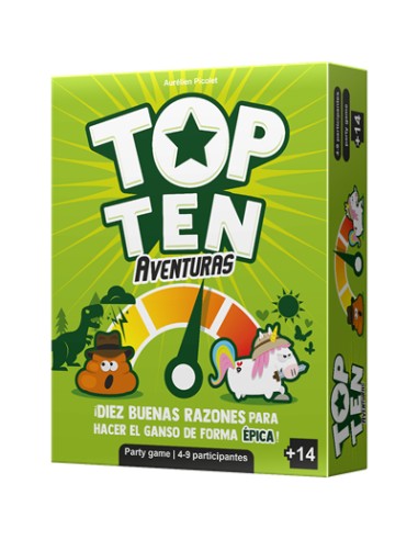 CGTTA01ES juego de tablero Top Ten Aventuras 30 min Juego de mesa Partido