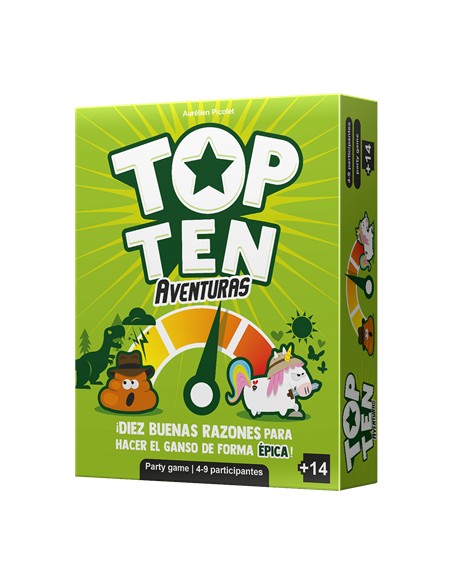 CGTTA01ES juego de tablero Top Ten Aventuras 30 min Juego de mesa Partido