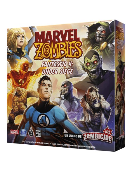 CMMZB004 juego de tablero Marvel Zombies: Fantastic 4 Under Siege 60 min Juego De Cartas Interpretación de roles