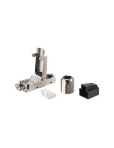 121172 conector RJ-45 Negro, Acero inoxidable 2