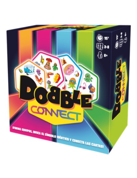 DOB4C07ES juego de tablero Dobble Connect 15 min Juego De Cartas Emparejamiento