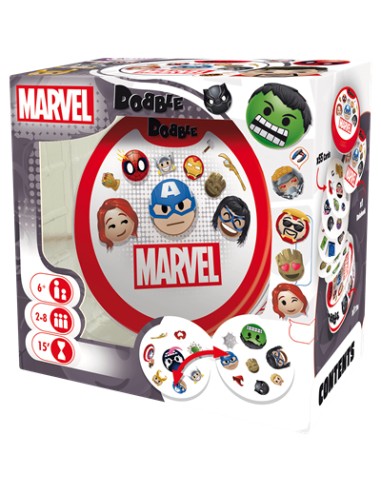 Dobble Marvel Emoji 15 min Juego De Cartas Lógico