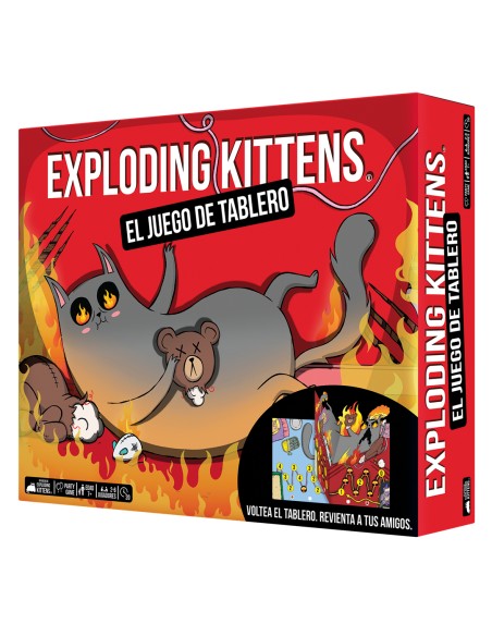Exploding Kittens EKIBG01ES juego de tablero Exploding Kittens: The Board Game 20 min Juego de mesa Partido