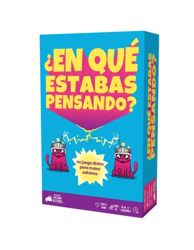 Exploding Kittens EKILR01ES juego de tablero ¿En qué estabas pensando? 10 min Juego De Cartas Partido