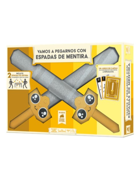 EKISWRD01ES juego de tablero Vamos a pegarnos con espadas de mentira 20 min Juego de mesa Partido
