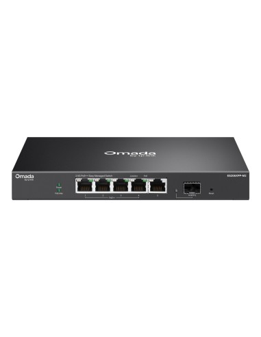 ES206XPP-M2 switch Gestionado L2 2.5G Ethernet (100/1000/2500) Energía sobre Ethernet (PoE) Montaje en pared/escritorio Negro