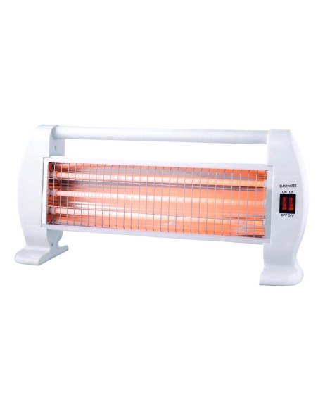 ET-QH14 calefactor eléctrico Interior Blanco 1200 W Calefactor eléctrico de cuarzo
