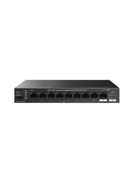 G1110PF-8-120W switch No administrado Gigabit Ethernet (10/100/1000) Energía sobre Ethernet (PoE) Negro