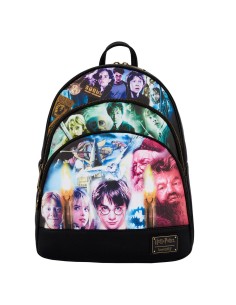 HPBK0155 mochila Mochila informal Negro Cuero vegano