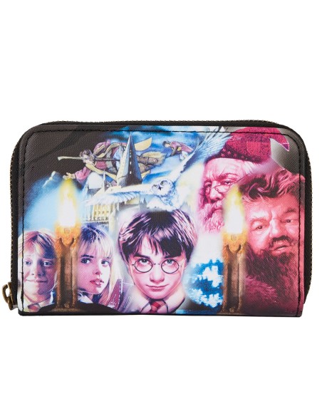 HPWA0122 monedero, tarjetero y portadocumento de viaje Riñonera antirrobo de viaje Negro Cuero vegano