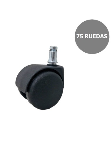 Kit de 60 ruedas de nailon autofrenantes de 50 mm perno 11 mm