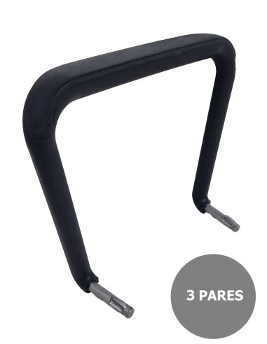 Kit de 3 parejas de brazos fijos para sillas Iso