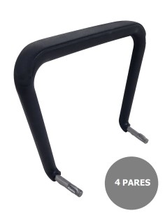 Kit de 4 parejas de brazos fijos para sillas Iso