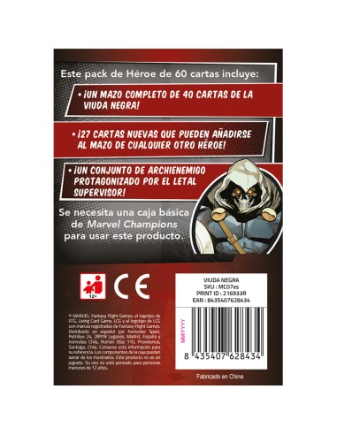 Viuda Negra 90 min Juego De Cartas