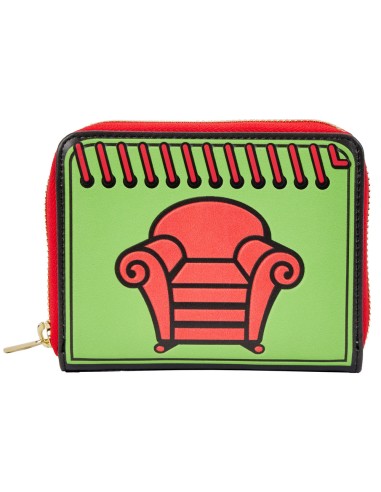 NICWA0017 monedero, tarjetero y portadocumento de viaje Riñonera antirrobo de viaje Verde, Rojo Cuero vegano