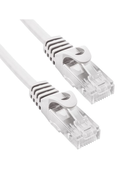 Cable de Red 100% Cu Cat.6 UTP Sólido Gris 1M