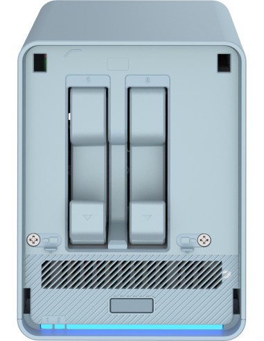 QMiroPlus-201W NAS Escritorio Intel® Celeron® J4125 4 GB DDR4 0 TB QNAP Turbo System Azul