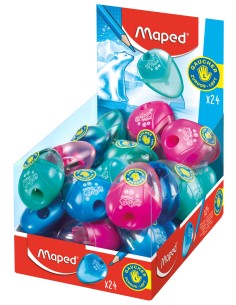 032211 sacapuntas Sacapuntas manual Azul, Verde, Rosa 1 unidad