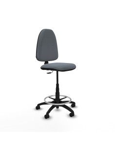 Taburete Aýna CP bali gris base poliamida ruedas nailon 50mm