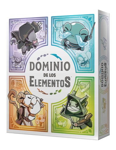 TEECON01ES juego de tablero Dominio de los Elementos Juego De Cartas Estrategia