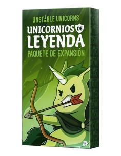 TEEUU05ES juego de tablero Unstable Unicorns Unicornios de Leyenda Expansión de juego de cartas