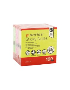 BLOC NOTAS A-SERIES 75X75 NEON AS0887