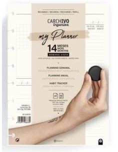 RECAMBIO A5 SEMANA VISTA MY PLANNER 144 PAGINAS