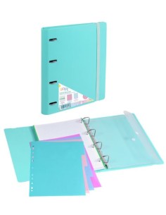 Carpeblock foam soft menta a4 4 anillas 35mm con recambio