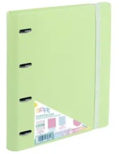 Carpeblock foam soft verde a4 4 anillas 35mm con recambio