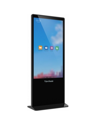 EP5542T pantalla de señalización Diseño de tótem 139,7 cm (55") LED 450 cd / m² 4K Ultra HD Negro Pantalla táctil Android 8.0